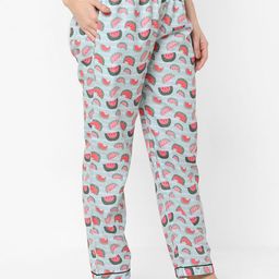 ETC Women Pack Of 2 Printed Mid-Rise Lounge Pants-picture-14