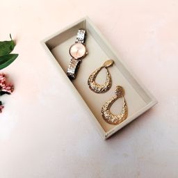 La Trove Cream-Coloured Reusable Jewellery Organiser-46