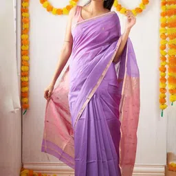all about you Woven Design Zari Pure Silk Banarasi Saree-image-59