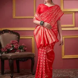 Moda Rapido Woven Design Pure Silk Banarasi Saree-picture-58