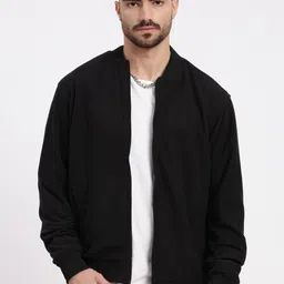 SHOWOFF Men Acrylic Windcheater Bomber Jacket-image-70