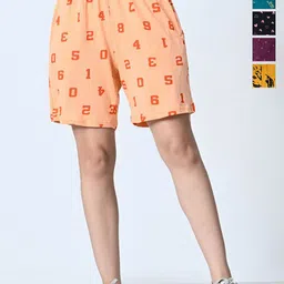 BAESD Women Printed High-Rise Shorts-picture-17