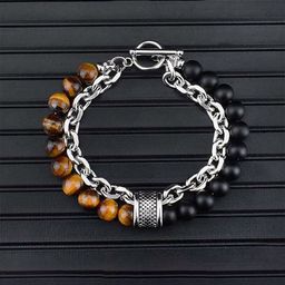 VIEN Unisex Silver-Plated Link Bracelet-image-62