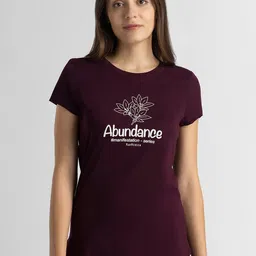 Van Heusen Round Neck Short Sleeves Typography Printed Relaxed Fit Cotton T-shirt-image-78