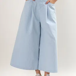 Beyond Pink Pure Cotton Top With Palazzos Co-Ords-image-91