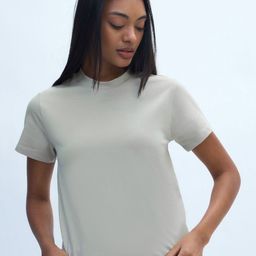 Nun Women Solid Round Neck Cotton Relaxed Fit T-shirt-image-17