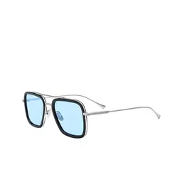 AUGEN Unisex Blue Lens & Silver-Toned Square Sunglasses with-27