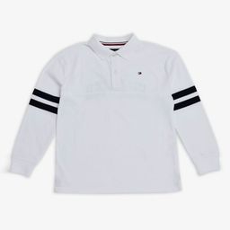 Tommy Hilfiger Boys Brand Logo Printed Polo Collar Relaxed Fit Cotton T-shirt-picture-18