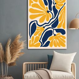 999Store Yellow & Blue Canvas Wall Art-25