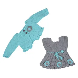 Clothes Shop Print Woollen Dress-image-61