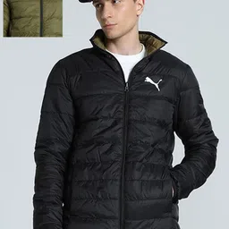 Puma Brand Logo Printed Slim Fit Reversible Padded Jacket-image-6