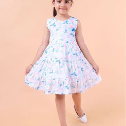 PINK MERMAID Girls Printed Fit & Flare Dress-25