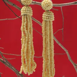 ELLE Artificial Beaded Contemporary Drop Earrings-image-28