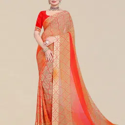 DIVASTRI Bandhani Poly Georgette Bandhani Saree-picture-18