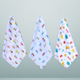 BAESD Pack Of 3 Printed Baby Wash Cloths-image-96