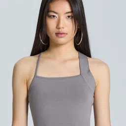 ZOMODA Tie-Up Neck Crop Top-image-89