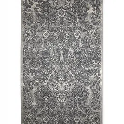 OBSESSIONS Silvertoned and Grey Ethnic Motifs Printed Anti-Static Bedside Runner image 4