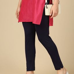 PYNK Women Mid-Rise Ankle-Length Leggings with Pocket-image-96