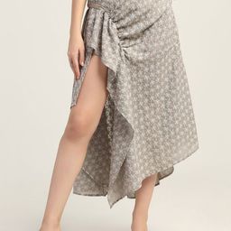 LELA Women Asymmetrical Buckle Skirt-image-18