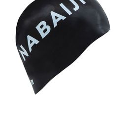 Nabaiji By Decathlon Black & White Printed Swimming Cap-10