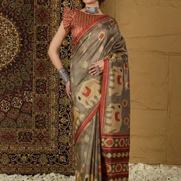 Mitera Silk Blend Bagru Saree-37