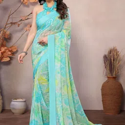 Moda Rapido Poly Georgette Block Print Saree-picture-32
