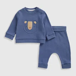mothercare Boys Embroidered Pure Cotton Sweatshirt with Joggers-image-15