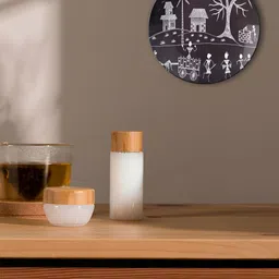 THE QUIRKY HOME Brown & White Printed Ceramic Wall Plate-image-93