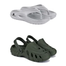PENNEN Set Of 2 High Quality & Soft Thong Flip Flops & Clogs-1