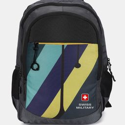 SWISS MILITARY Unisex Striped Laptop Backpack-40