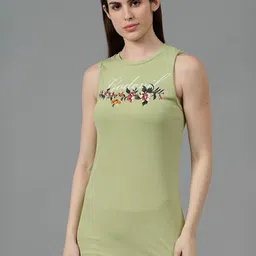 GO DEVIL Graphic Printed Cotton Bodycon Mini Dress-image-3