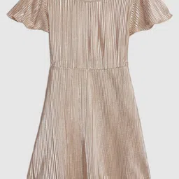 GAP Girls Pleated Round Neck Fit and Flare Dress-image-82