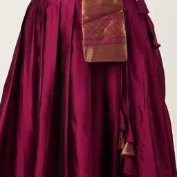 Payu Semi-Stitched Lehenga & Unstitched Blouse With Dupatta image 4
