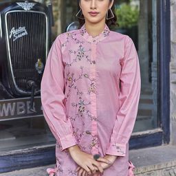 PEACH PIPER Puff Sleeve High Low Shirt-image-67