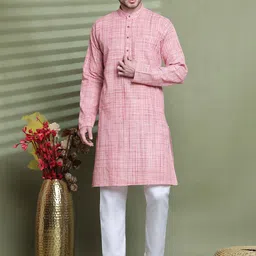 Armaan Ethnic Men Ethnic Motifs Regular Pure Cotton Kurta with Pyjamas-image-38