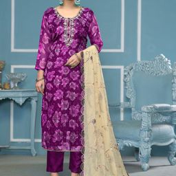 Maroosh Floral Printed Unstitched Dress Material-image-46
