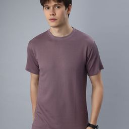BLUWEEA Structured Round Neck Short Sleeves T-shirt-image-69