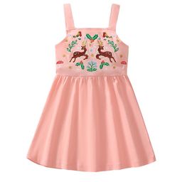 StyleCast x Revolte Girls Embroidered Shoulder Straps Cotton Fit & Flare Dress-image-35