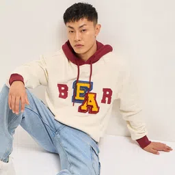 THE BEAR HOUSE Men Pure Cotton Hooded Sweatshirt-image-19