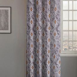 Lunar Days Printed Room Darkening Eyelet Ring Door Curtains-11
