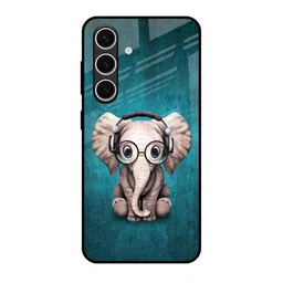 QRIOH Adorable Baby Elephant Samsung Galaxy S24 FE 5G Impact Resistant Back Case-27