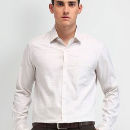 Arrow Men Manhattan Spread Collar Micro Ditsy Printed Cotton Slim Fit Formal Shirt-image-56