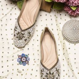 TRYME Women Printed Ethnic Open Toe Flats-image-6