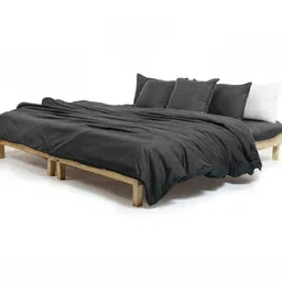 Zarf Charcoal Microfiber AC Room 400 GSM Double Bed Comforter-4