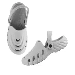 SZN Men Grey Solid Clogs Sandals-image-55