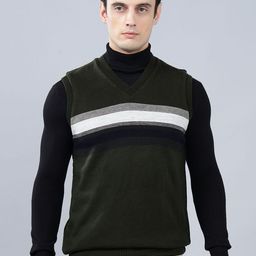 Cantabil Men Striped Pullover-image-95