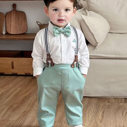 FOREVER FRIDAY Boys Pure Cotton Shirt & Trousers Clothing Set-image-58