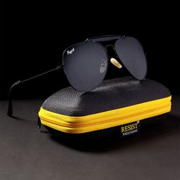 RESIST EYEWEAR Unisex Aviator Sunglasses with UV Protected Lens-55