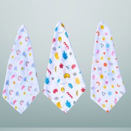BAESD Pack Of 3 Printed Baby Wash Cloths-image-77