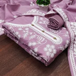 LeeliPeeri Designer Embroidered Unstitched Dress Material-image-45